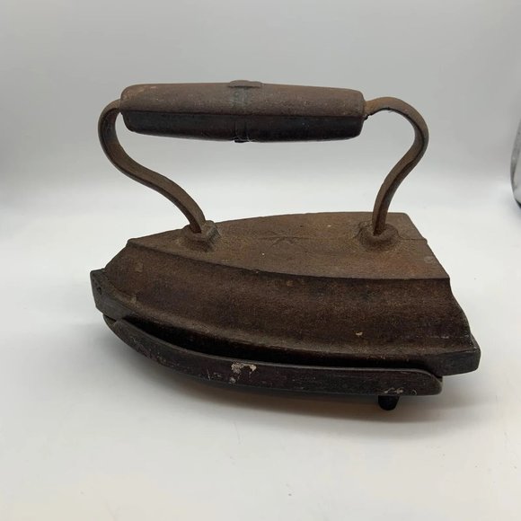 Antique Colebrookdale Iron Co. Pottstown PA Old Fashioned Iron and Base - Picture 1 of 11